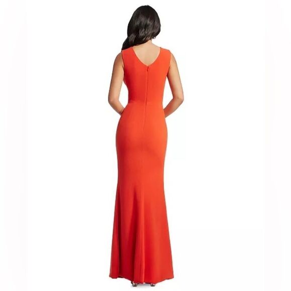 Dress the population Monroe Side Slit Gown maxi dress side slit poppy Red Sz S - Picture 12 of 14